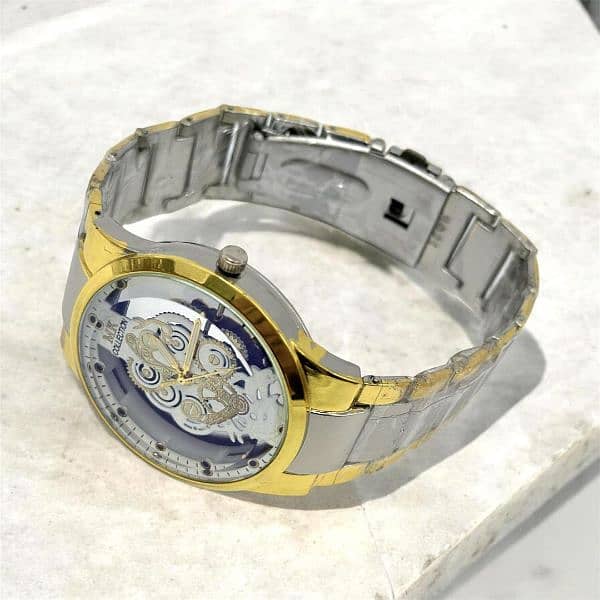 TRANSPARENT STAINLESS STEEL MEN'S WATCH 1