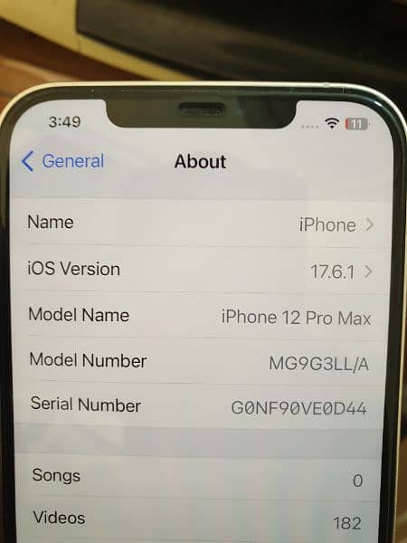 iphone 12 pro max non active jv 265 condition 10.9 battery health 81 2