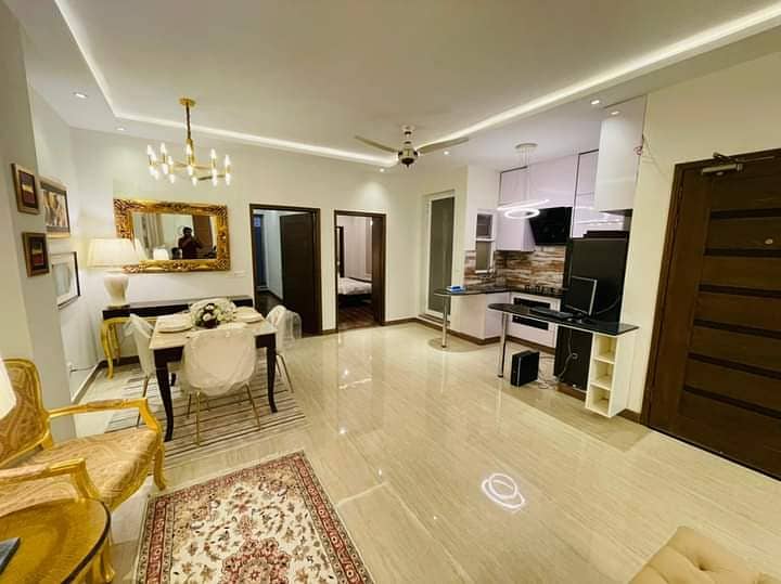 2 Bed Fully Furnished Luxury Apartment Available For Rent In Quaid Block Bahria Town Lahore 2