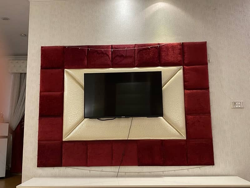 bed and tv cushion wall 1