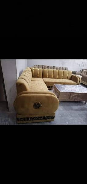 6 seater stylish L shaped corner 10