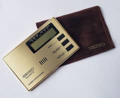 Vintage watch desk piece Seiko Quartz alarm chronograph