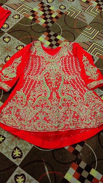 lehnga with short frock 1