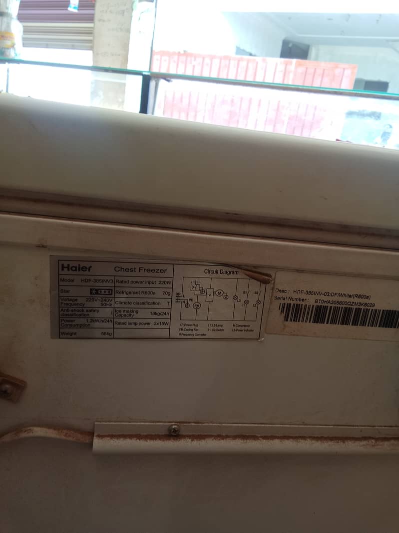 Haier deep freezer dubbed door 4