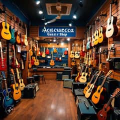 Best guitars in town at Acoustica guitar shop