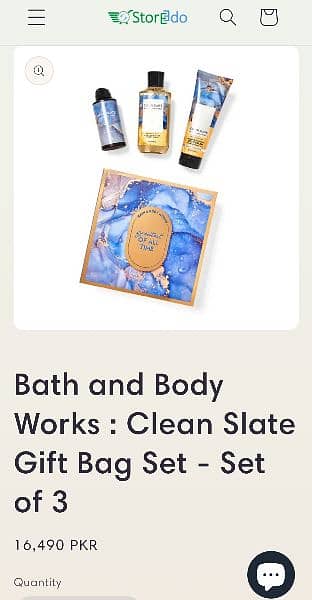 Bath And Body Works Clean Slate Gift Bag Set Of 3 4