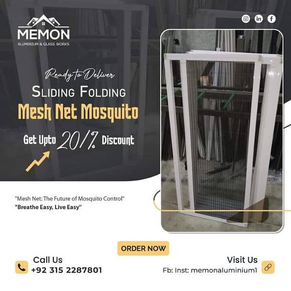 aluminium sliding folding net zigzag mesh 2