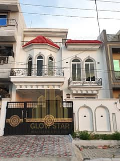 Classical 5 Marla double story designer house for sale on major road on very prime location