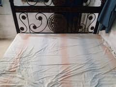 Iron bed with foam for sale