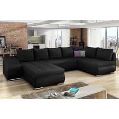 L shape sofa / corner sofa / six seater / velvet sofa / Sofa for sale