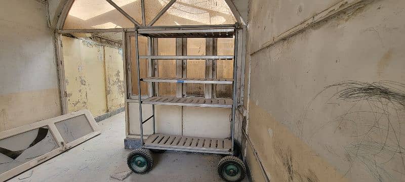 home made industrial trolley 1