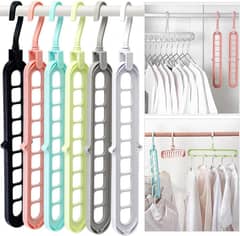 9 Hole Rotating Clothes Hanger, Pack Of 3