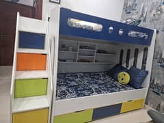 Bunk bed | Kid wooden bunker bed | Kids bed | Triple bed 0