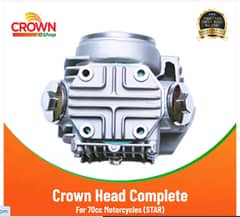 Crown Lifan Head Complete for 70cc Motorcycles (STAR) 0