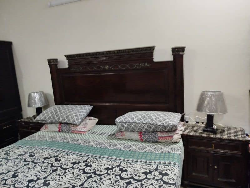 Bed Wooden brown colour 2