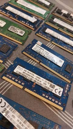 laptop rams mix  ddr3 2gb available