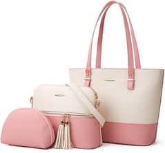 3 piece hand bag