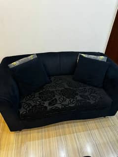 Black 2 seater sofa