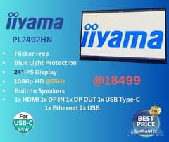 24 inch Iiyama 1080p 75hz monitor for Sale