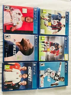 PS4 FIFA games and cricket 19