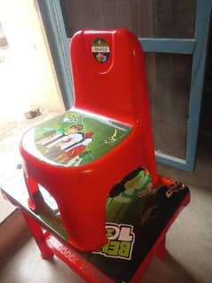 1 Table 1 chair set of Ben10 durable Plastic for kids