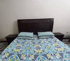 king size bed Along with side table and dressing