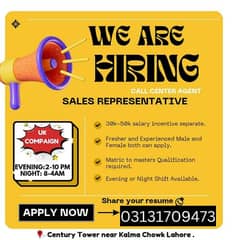 fresher and experience male and female both apply