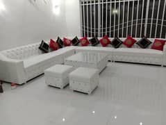 L shape sofa / corner sofa / six seater / velvet sofa / Sofa for sale