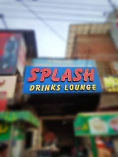 splash sign borad