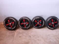 new japani alloy rims with new tyre "12" size