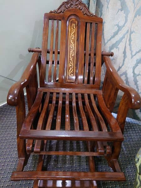 Pure Wood Rocking Chair 3