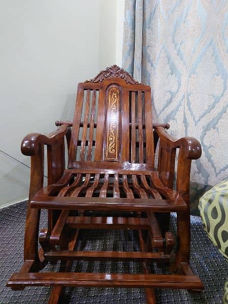 Pure Wood Rocking Chair 4