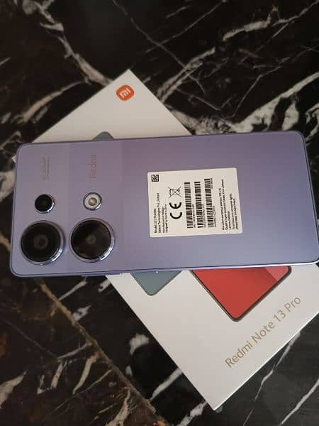 Redmi note 13 pro box open 8/256 11 months worantyy can't 03153422812 1