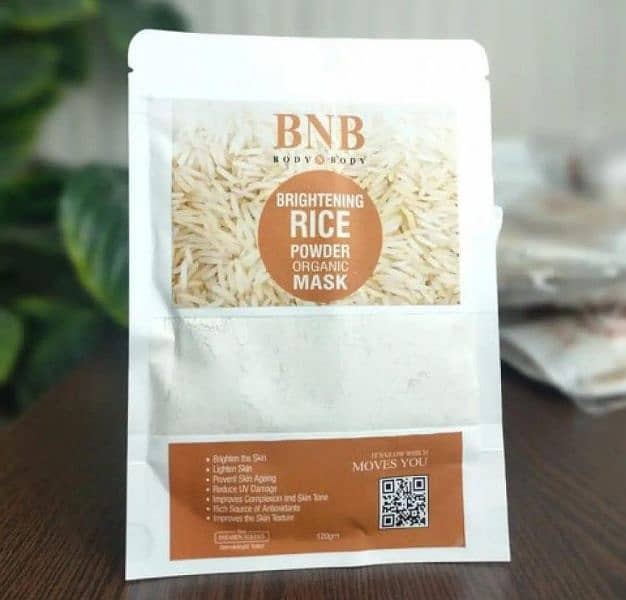 BNB rice glow organic facial kit 1