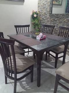 6 seater dining table