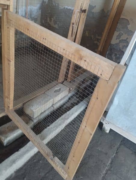 WOODEN CAGE. 9 FEET LENTH. 5 FEET HEIGHT, 5 FEET WIDE. 1