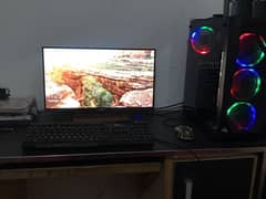 i5 4th gen gaming pc with 22" borderless led