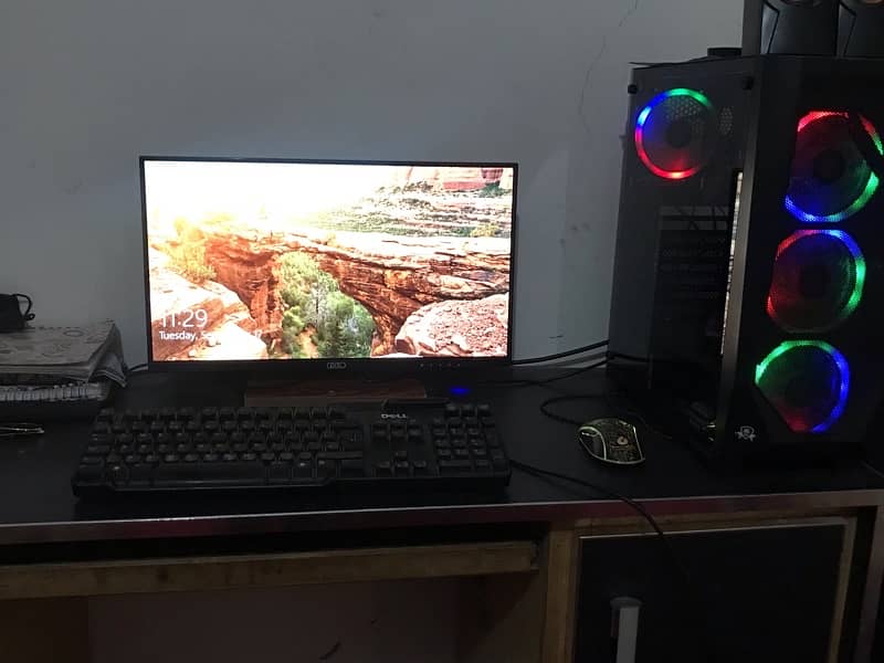 i5 4th gen gaming pc with 22" borderless led 0