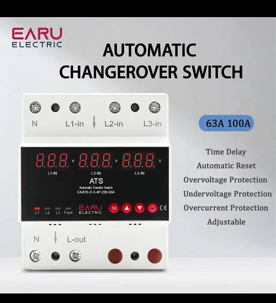 EARU AUTOMATIC CHANGE OVER SWITCH THREE PHASE 0