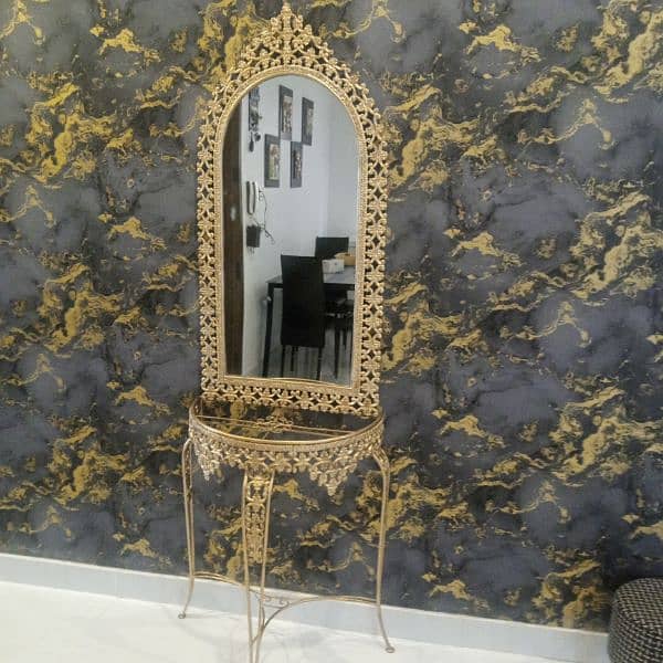 fancy mirror and dresser 6