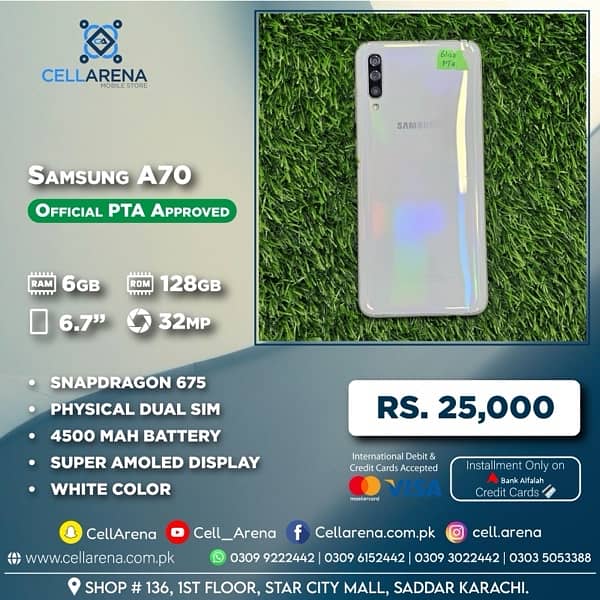 Cellarena Samsung A70 Official Approved 0