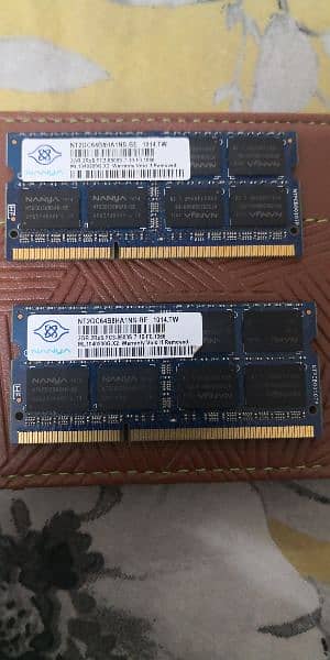 DDR3 2GB x 2 Rams branded system pulled 1