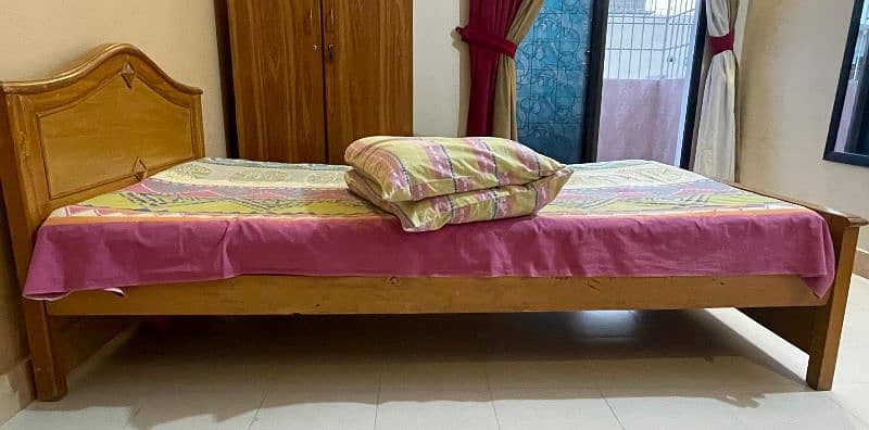 3.5×6.5 size single wooden bed for sale 3