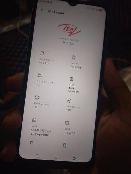 Itel-A70 12GB/128GB 1