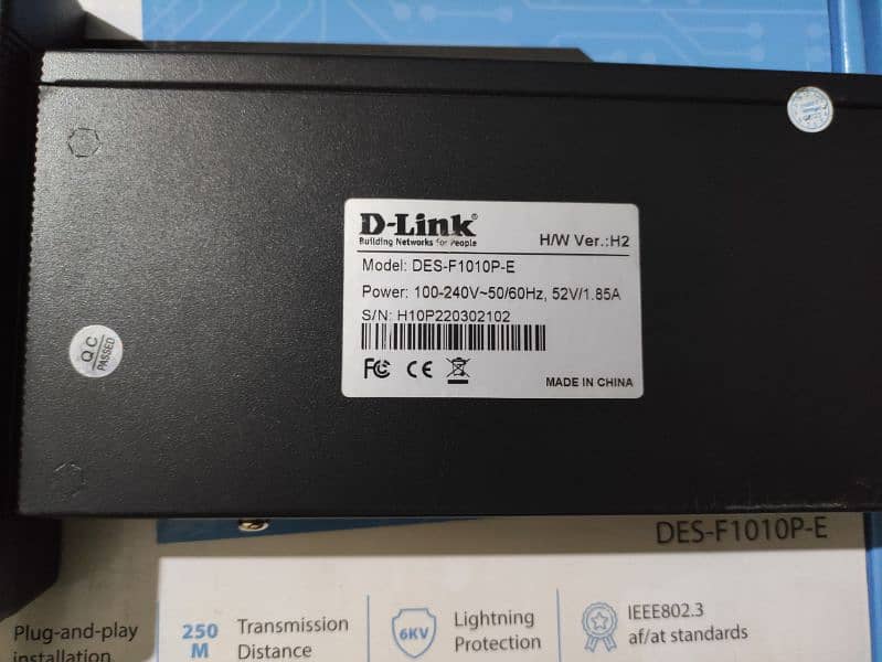 D-Link PoE switch des-f1010p-e 2