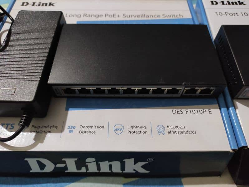 D-Link PoE switch des-f1010p-e 3