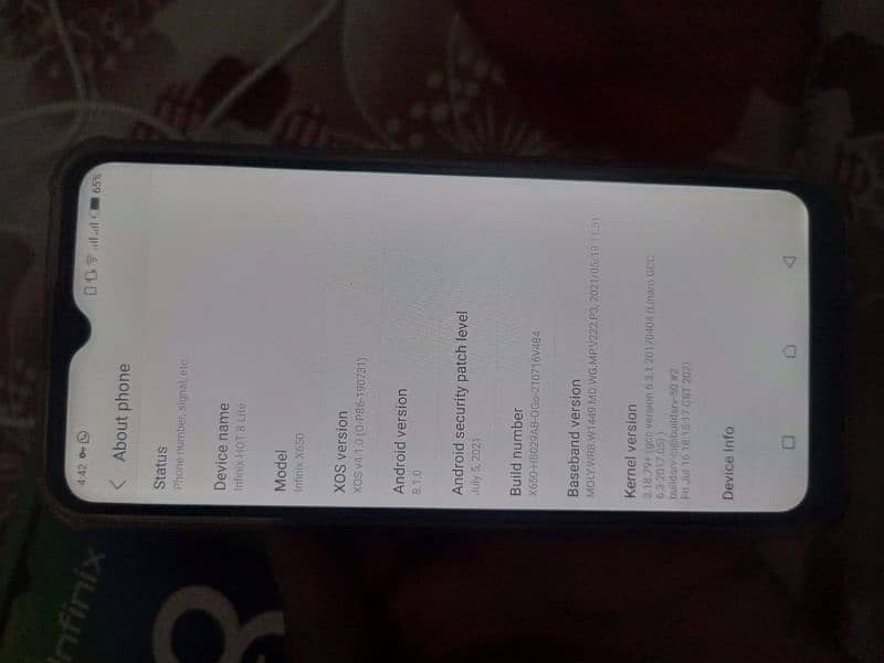 Infinix Hot 8 Lite Full Box 7