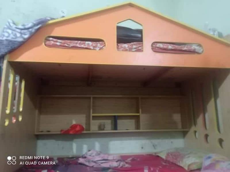 Bed And wood cabinets For Children For Sale 0