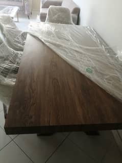 New  Dinning Table  with 6 Chairs for Sale 0