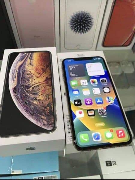 Apple iphone Xs Max 256 Gb with complete Box whatsaap 0346=45=69=053 1